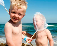 Strande særlig egnet for børn