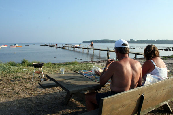 Afslapning på stranden