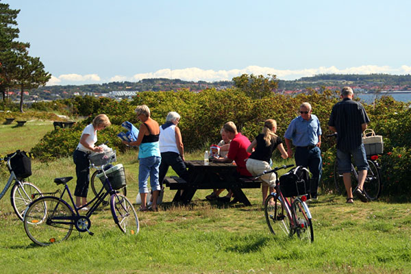Cyklende til stranden