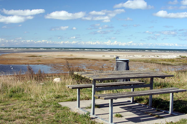 Udsigt over stranden