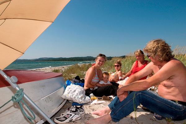 Afslapning på stranden