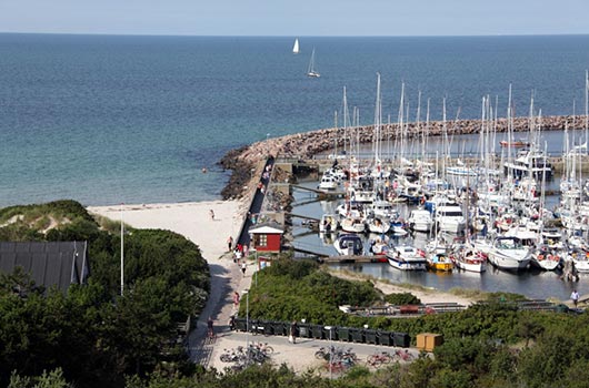 Udsigt over Anholt Havn
