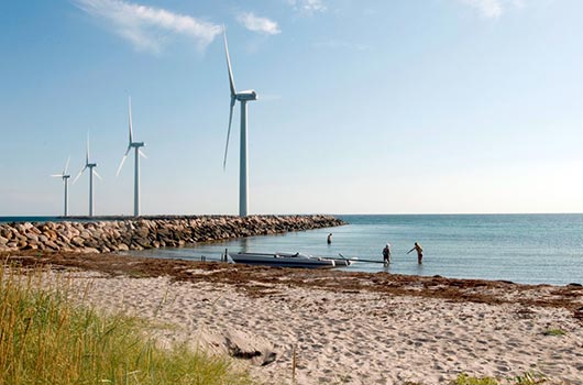 Udsigt over stranden