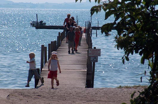 Aktivitet på badebroen
