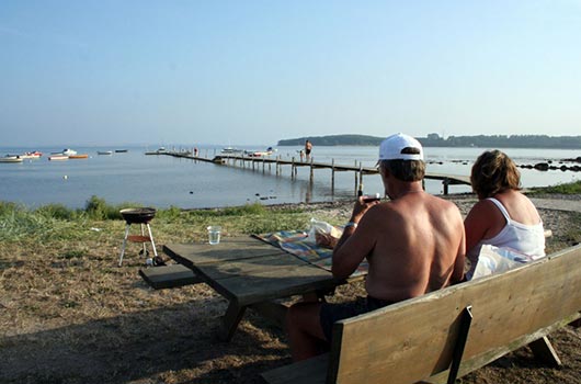 Afslapning på stranden