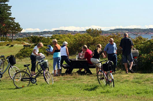 Cyklende til stranden