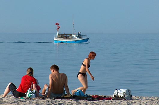 Aktivitet på stranden