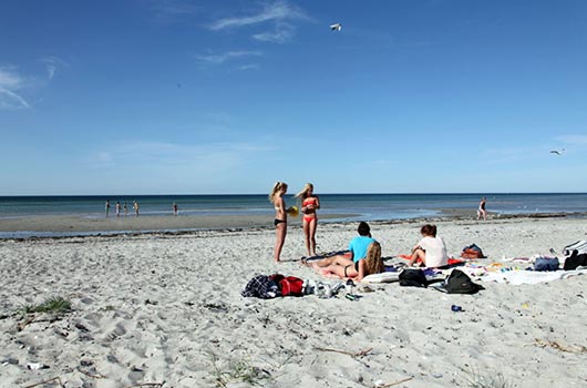 Unge strandgæster