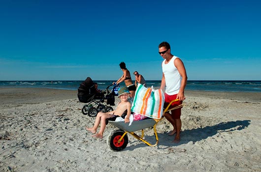 På vej til picnic