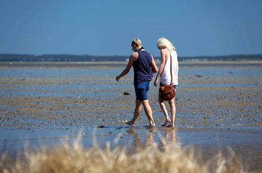 Gåtur på stranden