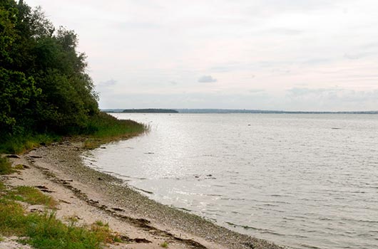 Udsigt langs kysten