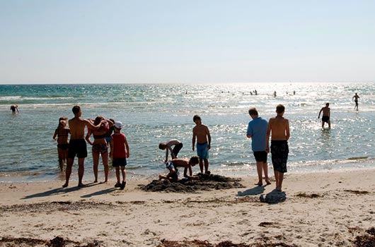 Aktivitet på stranden