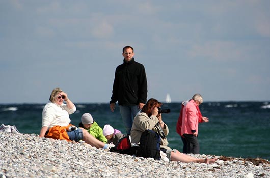 Afslapning på stranden