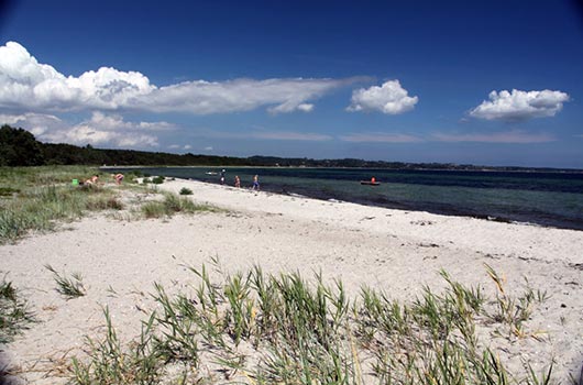 Udsigt over stranden