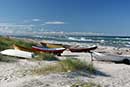 Både på stranden