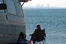 Afslapning ved stranden