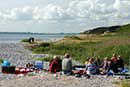 Picnic ved stranden