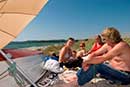 Afslapning på stranden